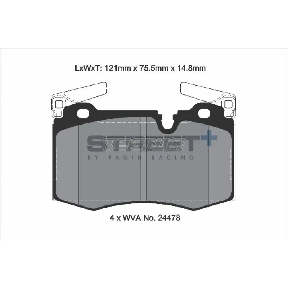 Pagid Street + Brake Pads Mini Cooper S R5X 06-15 Front - T8188Sp2001