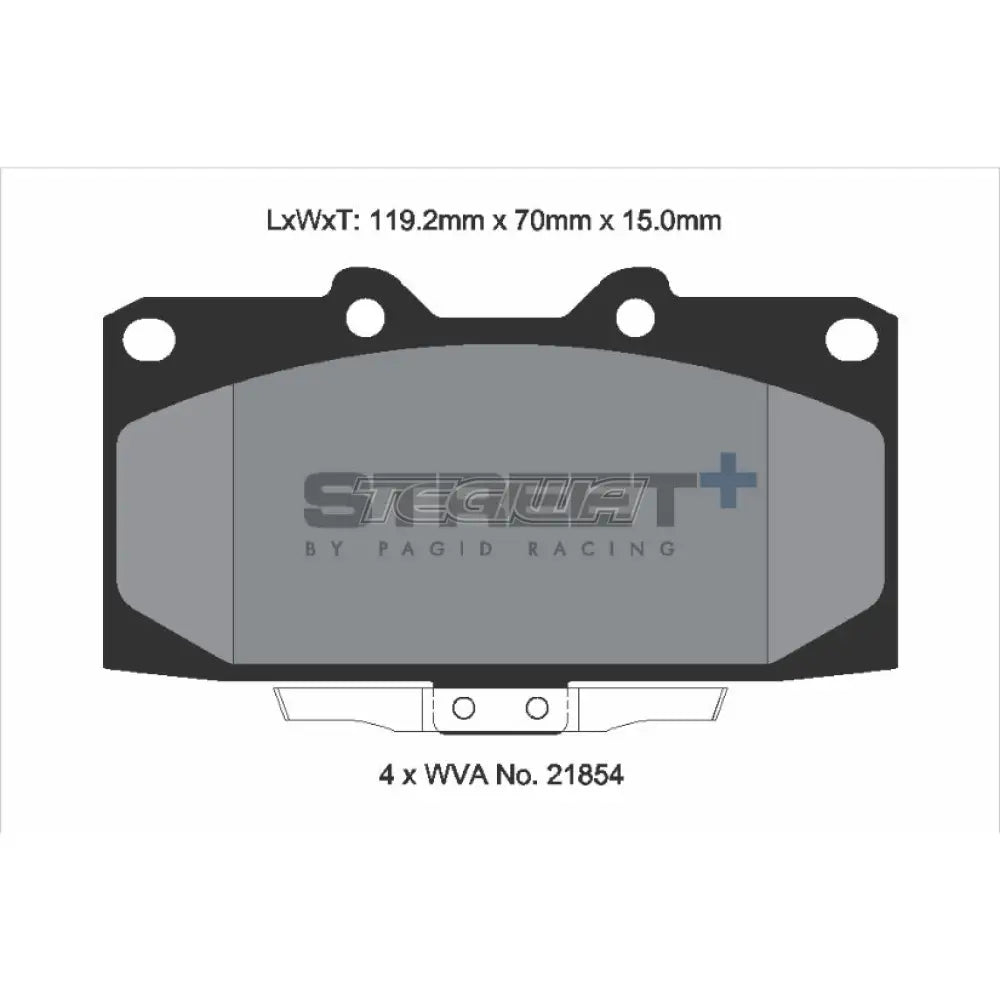 Pagid Street + Brake Pads Nissan 200Sx S14 94-00 Front