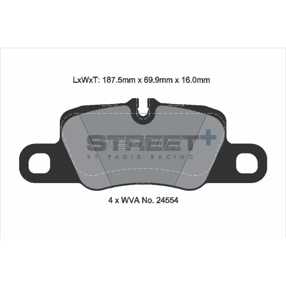 Pagid Street + Brake Pads Porsche 911 991 11-19 Rear