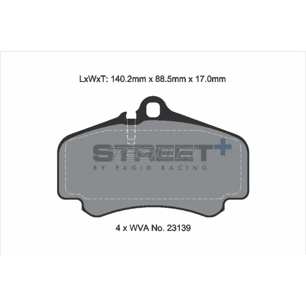 Pagid Street + Brake Pads Porsche 911 996 3.4 Carrera 4 97-01 Front