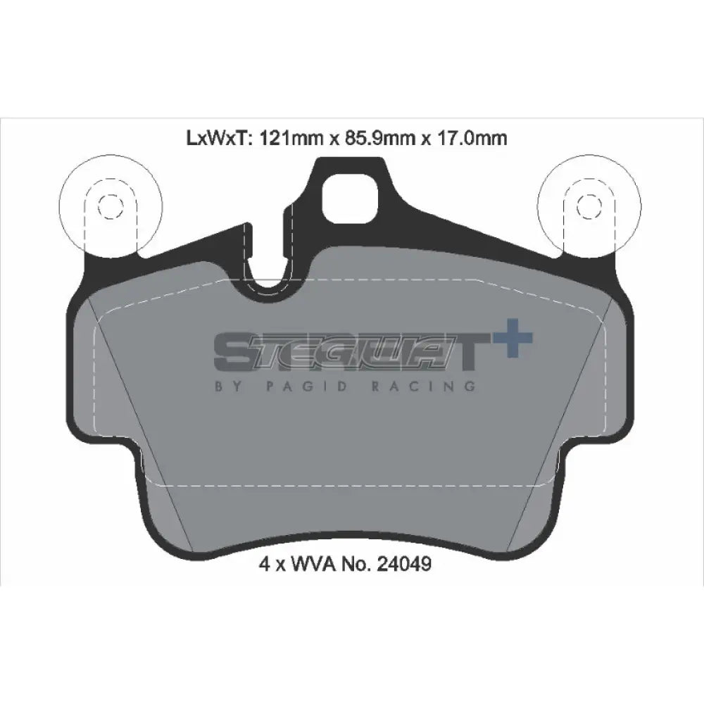 Pagid Street + Brake Pads Porsche 911 997 04-12 Front - T8054Sp2001