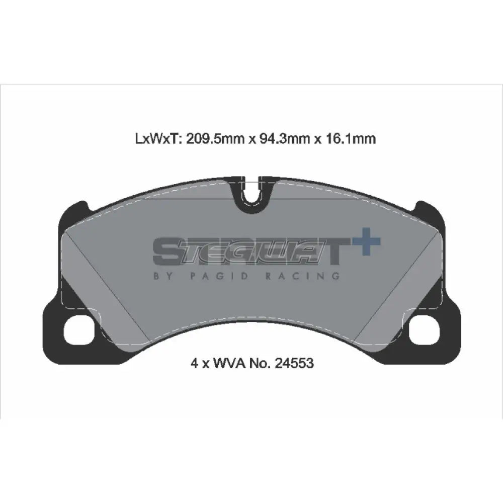 Pagid Street + Brake Pads Porsche Cayenne 9Pa 02-10 Front - T8077Sp2001