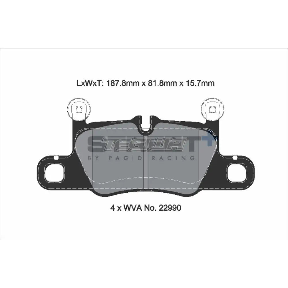 Pagid Street + Brake Pads Porsche Cayenne 9Ya 2.0 E-Hybrid Awd 23 Rear