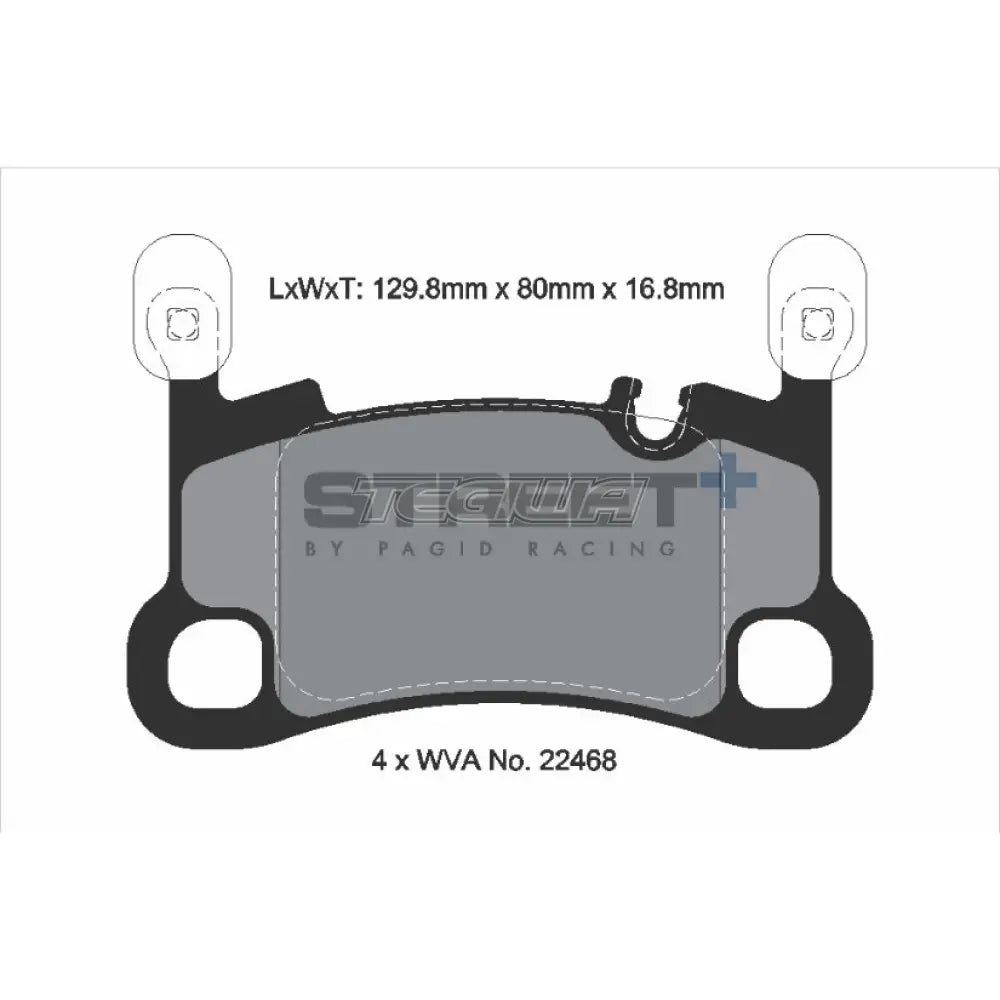 Pagid Street + Brake Pads Porsche Cayenne 9Ya 9Yb 17-23 Rear