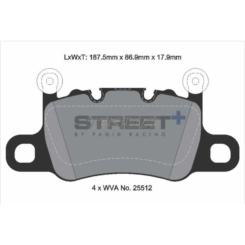 Pagid Street + Brake Pads Porsche Panamera 911 991 Gt3 13-17 Rear