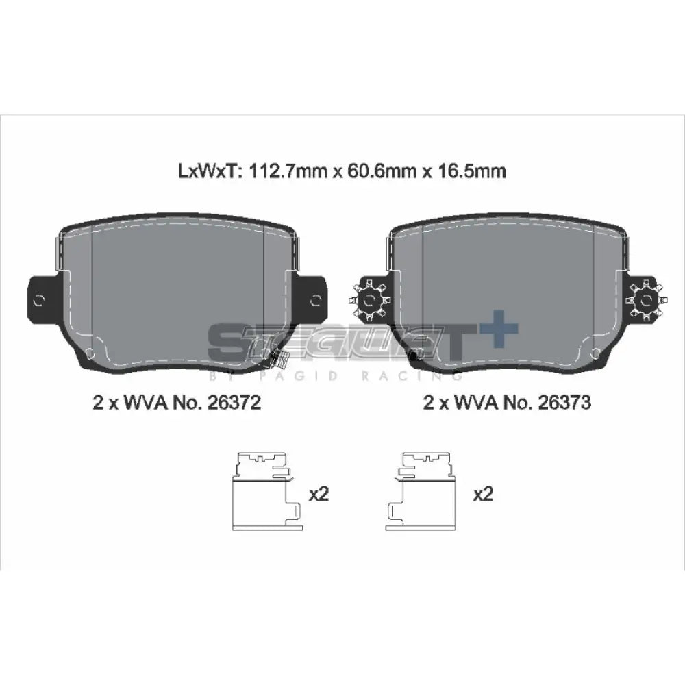 Pagid Street + Brake Pads Tesla Model 3 17-23 Rear