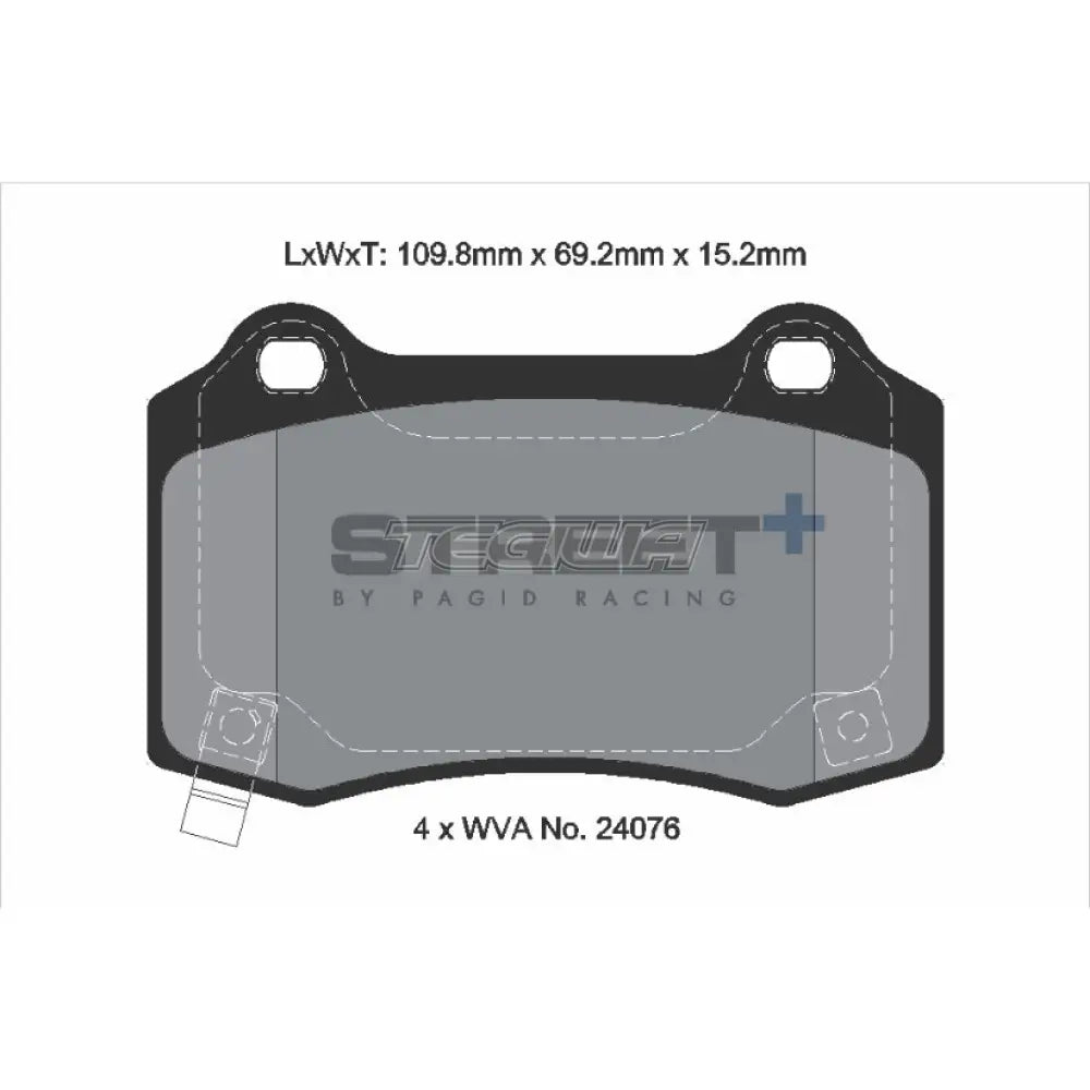 Pagid Street + Brake Pads Tesla Model X 19-23 Rear