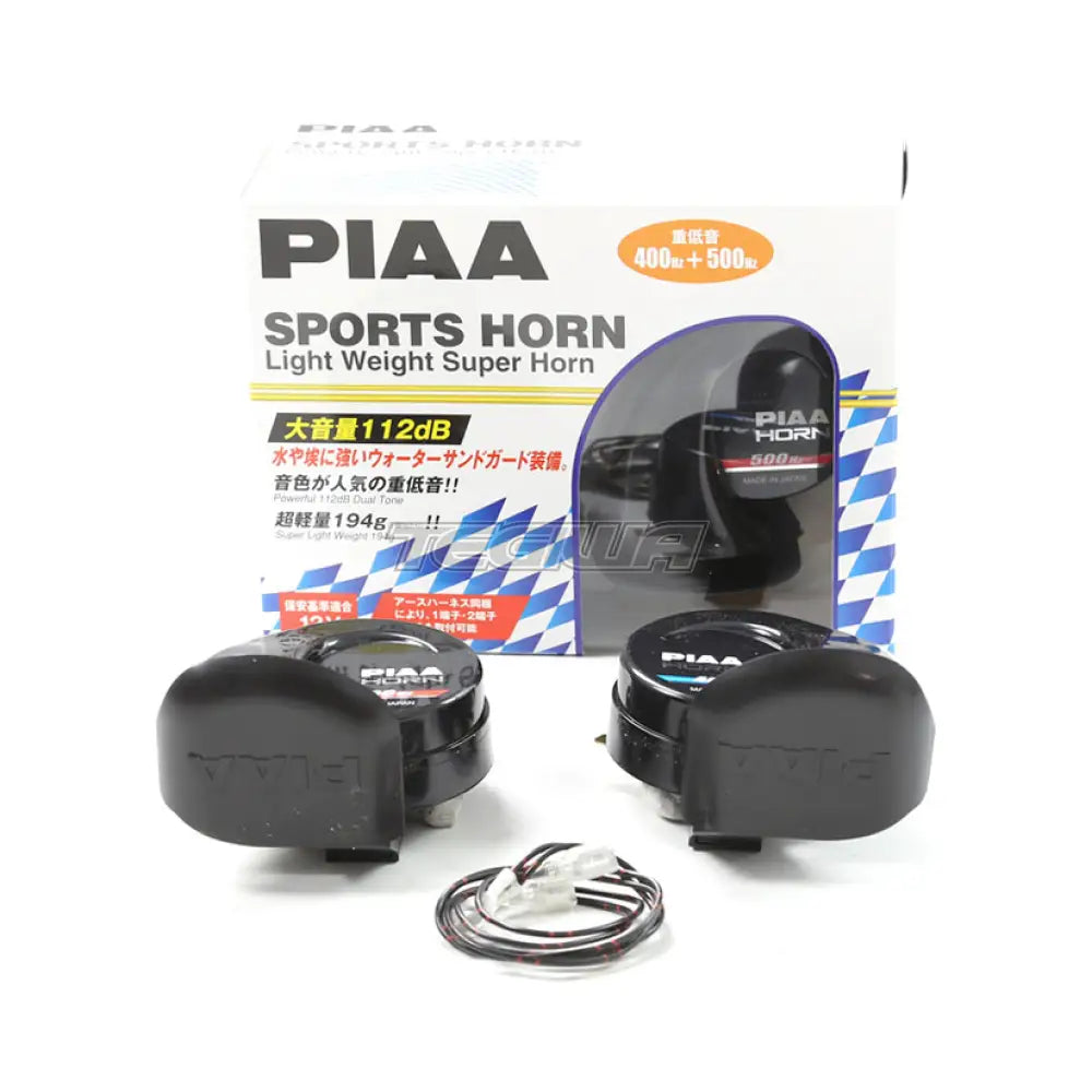 PIAA Dual-Tone Horn Kit with Weather Resistant Cover 400Hz/500Hz Twin Pack