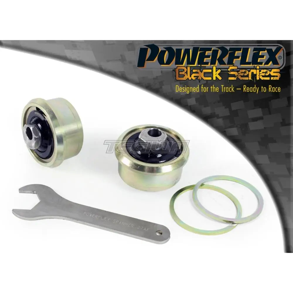 Powerflex Black Series Front Wishbone Rear Bush Anti-Lift Inc Caster Adjust Hyundai Kona N 18 +