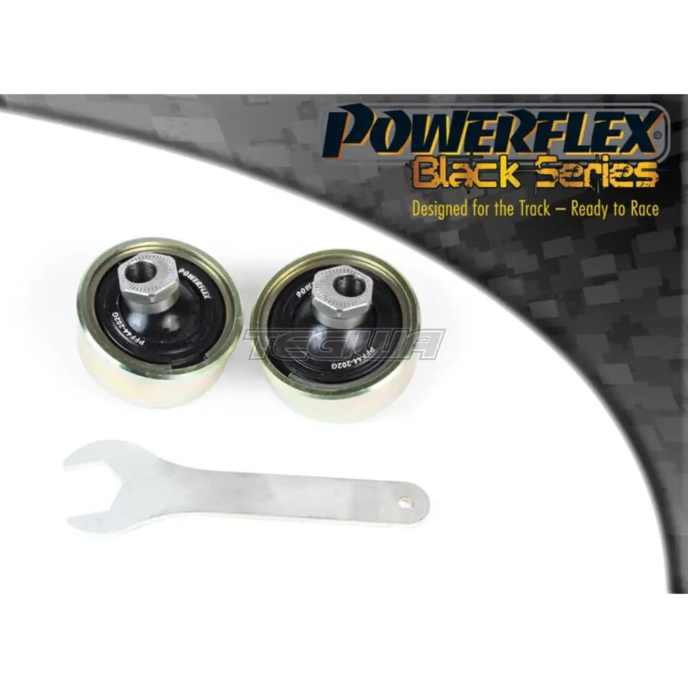 Powerflex Black Series Front Wishbone Rear Bush Anti-Lift Inc Caster Adjustable Mitsubishi Lancer