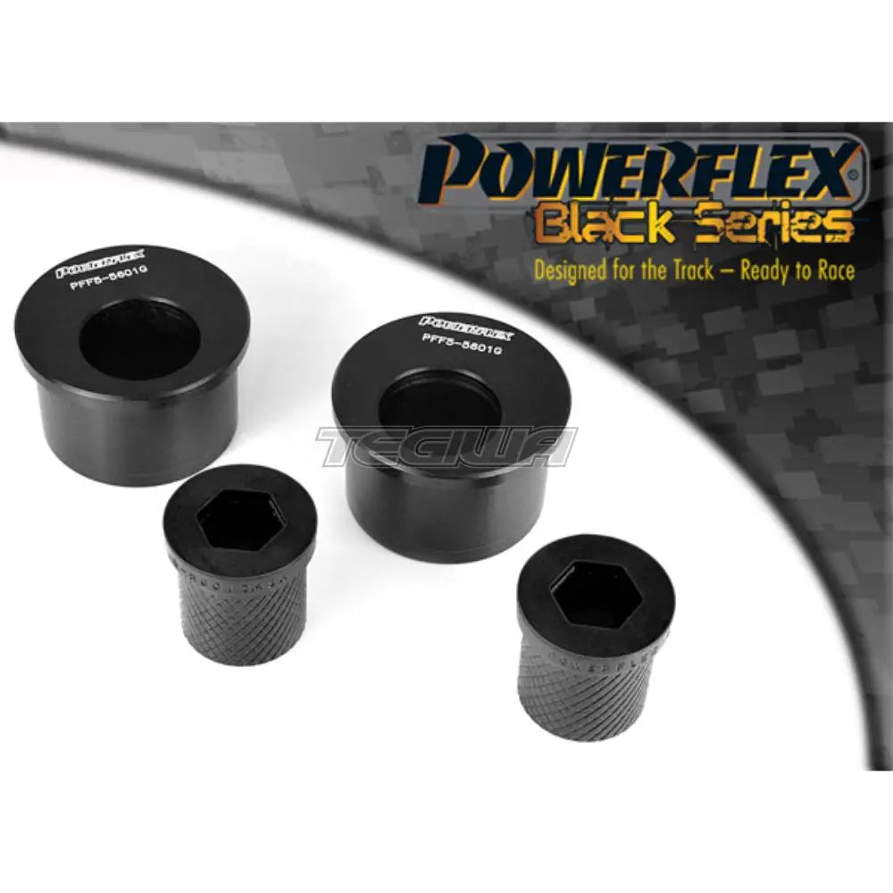 Powerflex Black Series Front Wishbone Rear Bush Caster Offset Bmw 3 E46 M3 Inc Csl 99-06 Bushes