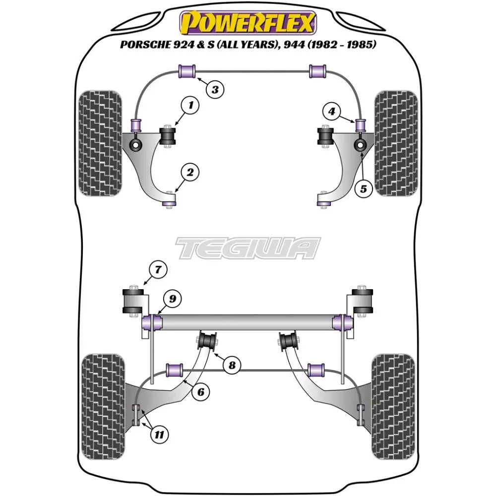 Powerflex Road & Black Series Poweralign Camber Bolt Kit 12Mm X 60Mm Porsche 924 Inc S 944 82-85