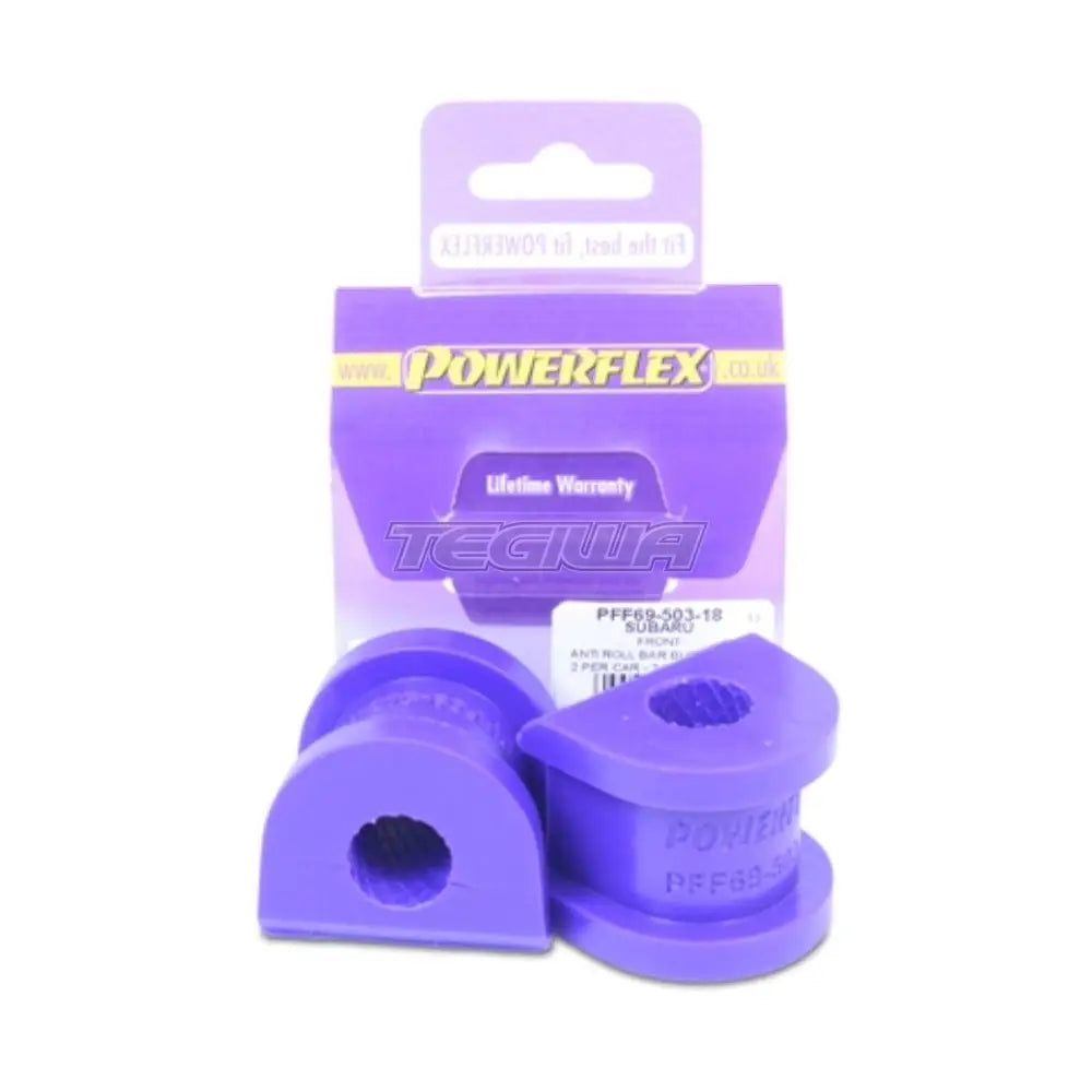 Powerflex Road Series Front Anti Roll Bar Bush 18Mm Subaru Impreza Gr Gh Wrx Inc Sti 07-14 Bushes