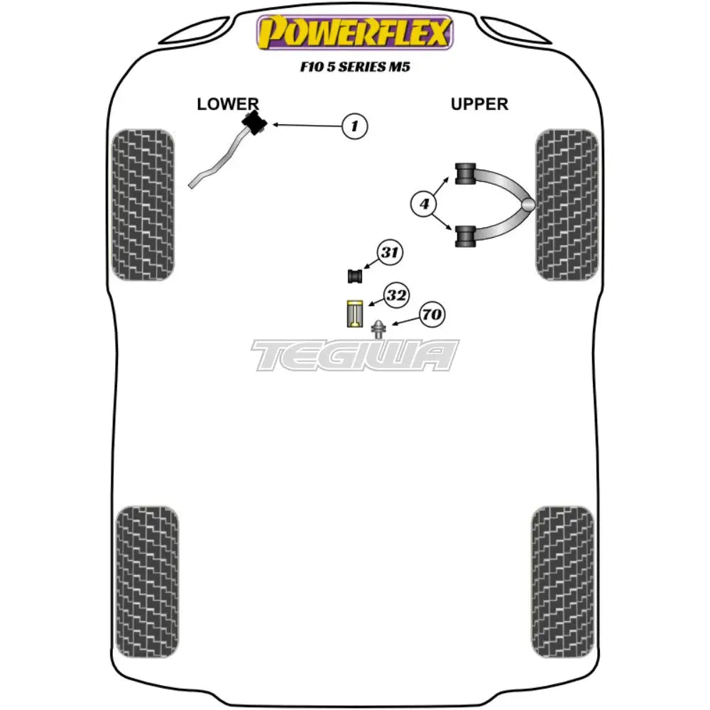 Powerflex Road Series Jack Pad Adaptor Bmw 5 F10 F11 M5 10-17 Tools