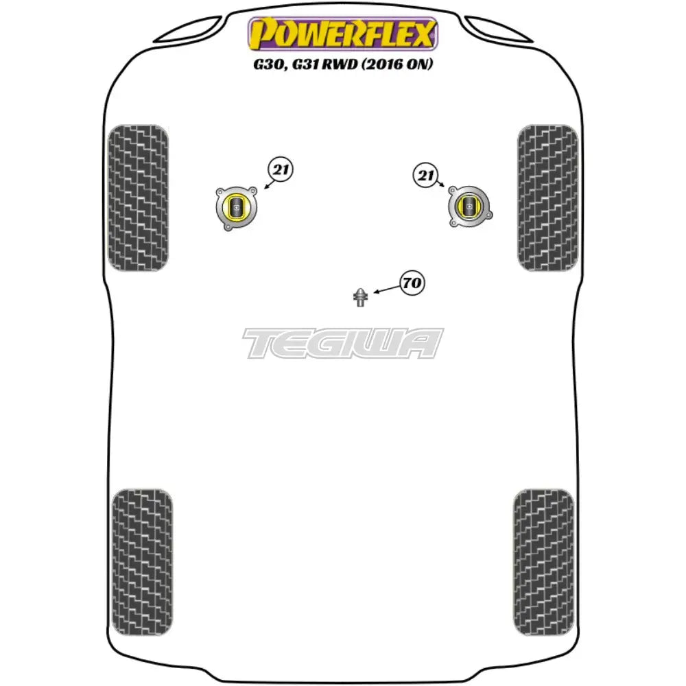 Powerflex Road Series Jack Pad Adaptor Bmw 5 G30 G31 F90 Rwd 16 + Tools