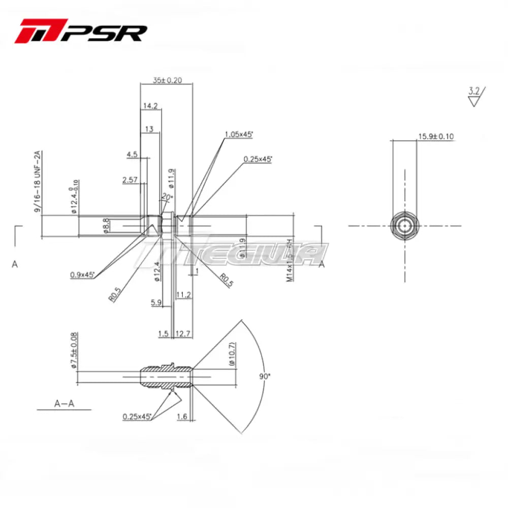 Pulsar Turbo Water Cooling Fitting Kit -6 An For Gtx And G Series Turbochargers & Kits