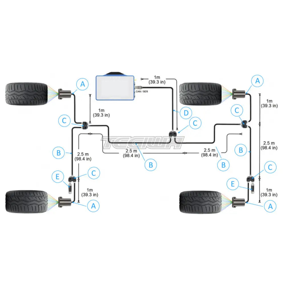 Racelogic Vbox Tyre Temperature Monitoring System With Touch Display Lap Timers