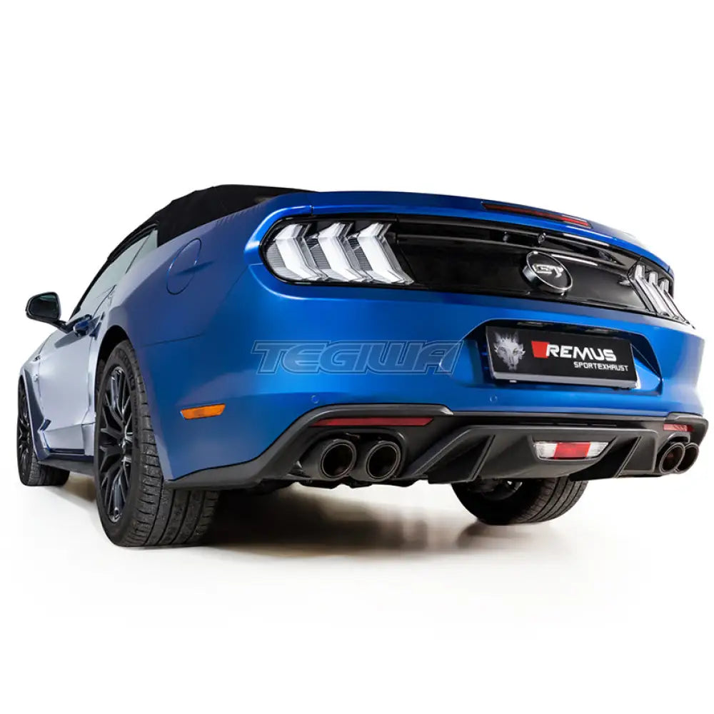 Remus Non-Resonated Cat Back System Left/Right Ford Mustang 6Th Gen Facelift 5.0 V8 17 + Exhaust