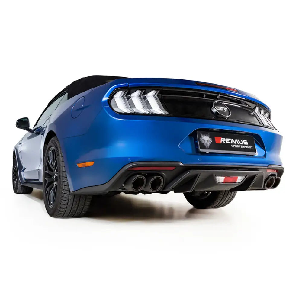 Remus Resonated Cat Back System Left/Right Ford Mustang 6Th Gen Facelift 5.0 V8 17 + Exhaust Systems