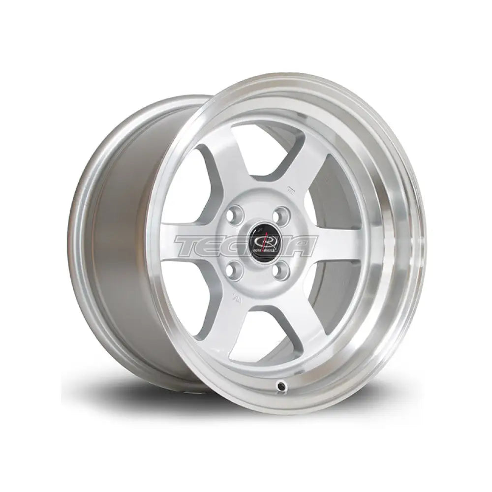 Rota Grid-V Alloy Wheel Silver Polished Lip