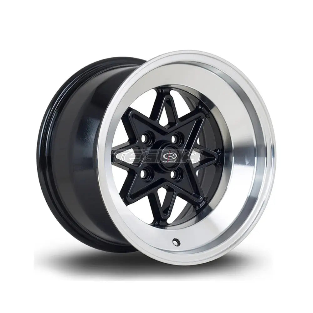 Rota Hachi Alloy Wheel Black Polished Lip