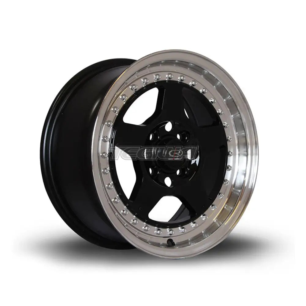 Rota Kyusha Alloy Wheel Black Polished Lip