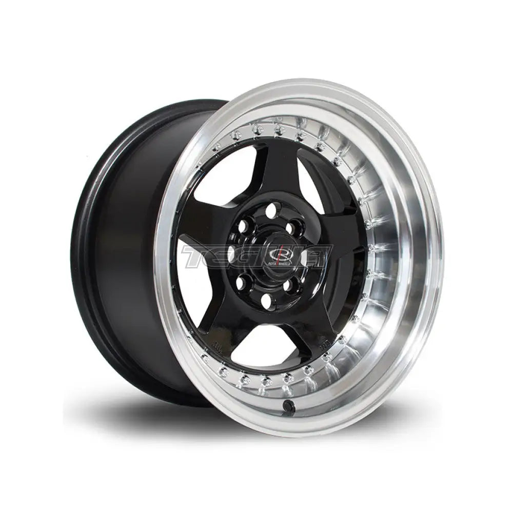 Rota Kyusha Alloy Wheel Black Polished Lip