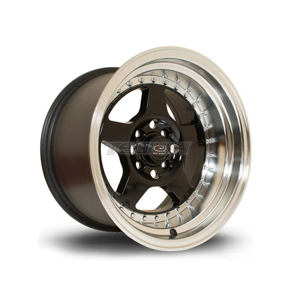 Rota Kyusha Alloy Wheel Black Polished Lip