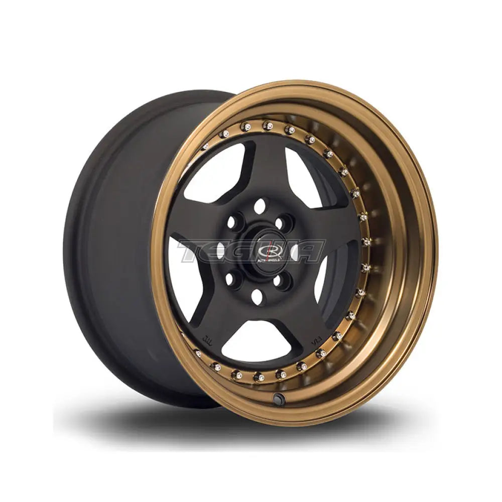 Rota Kyusha Alloy Wheel Flat Black Bronze Lip