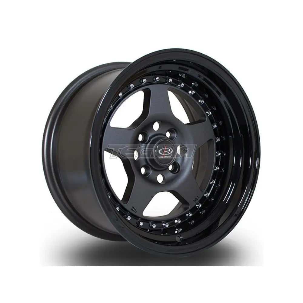 Rota Kyusha Alloy Wheel Flat Gunmetal Black Lip