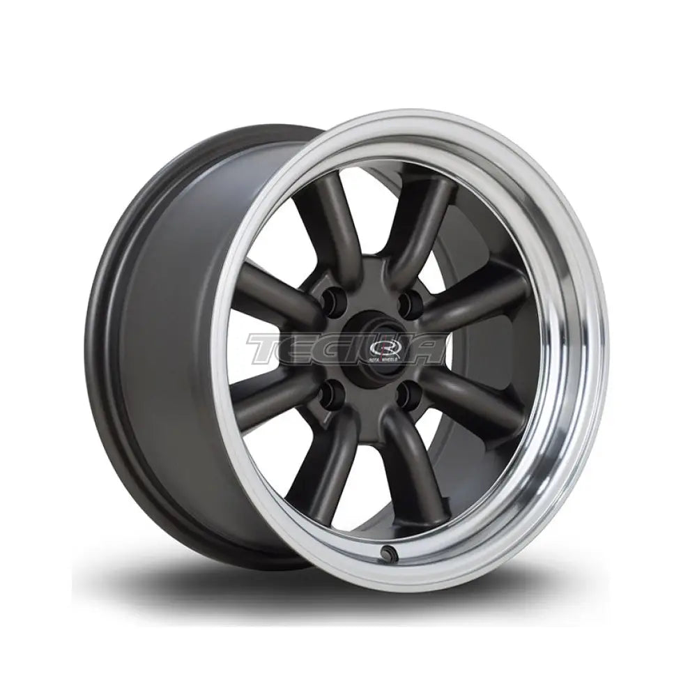 Rota RKR Alloy Wheel Flat Gunmetal Polished Lip