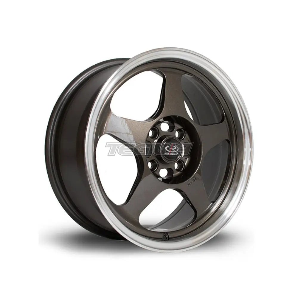 Rota Slip Alloy Wheel Gunmetal Polished Lip