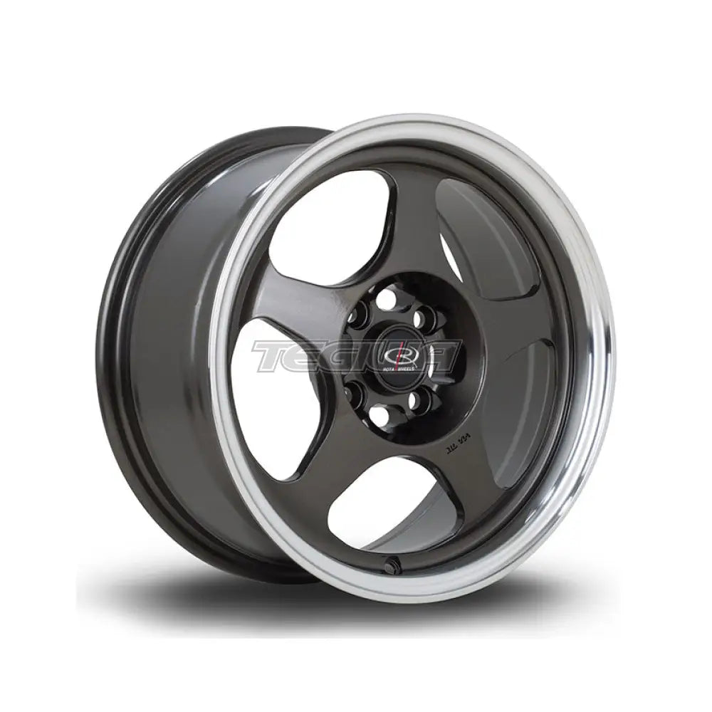 Rota Slip Alloy Wheel Gunmetal Polished Lip