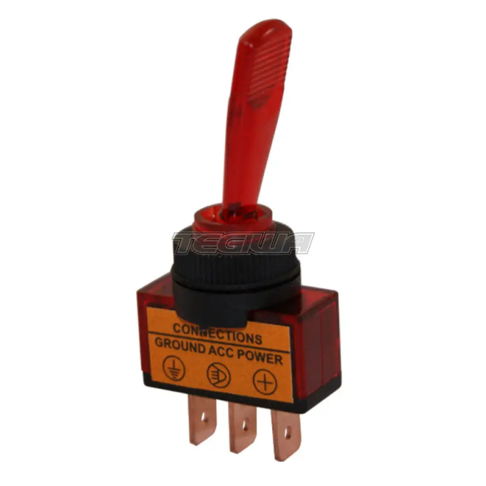 Rrs 27Mm Luminous Switch On Off 3 Pins 12V 20A Red Sensors And Connectors