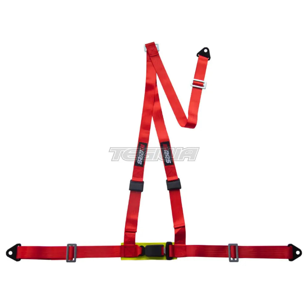 Rrs 3-Point Road Harness - Red Harnesses