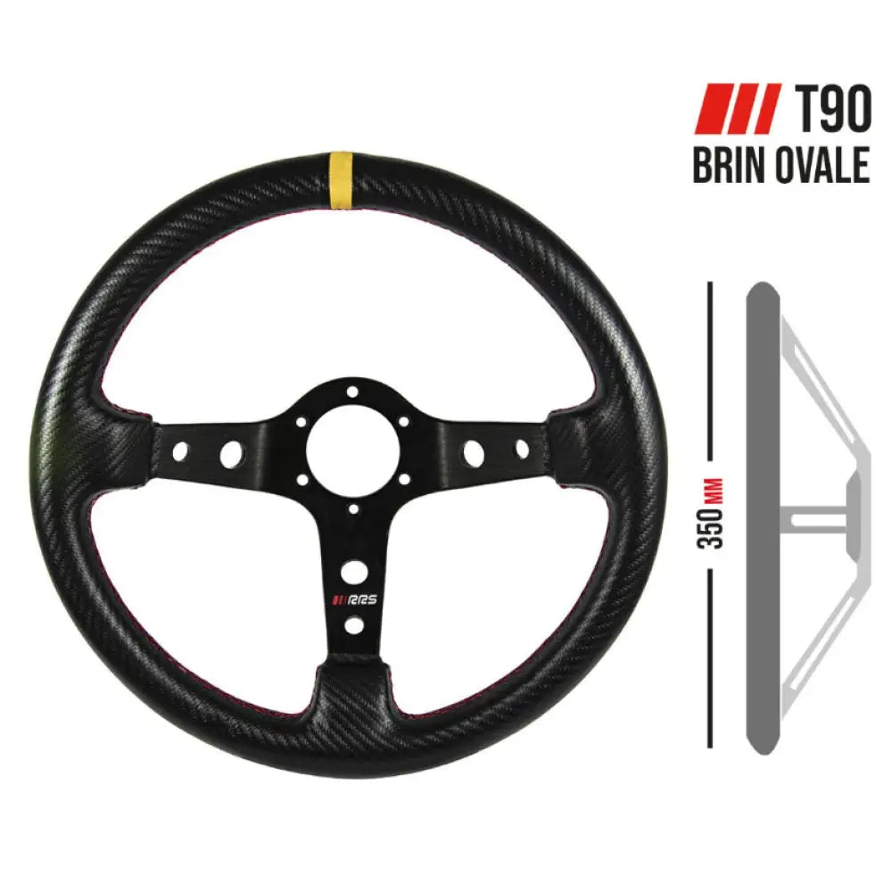 Rrs Carbon Look Steering Wheel T90 350Mm Wheels And Accessories