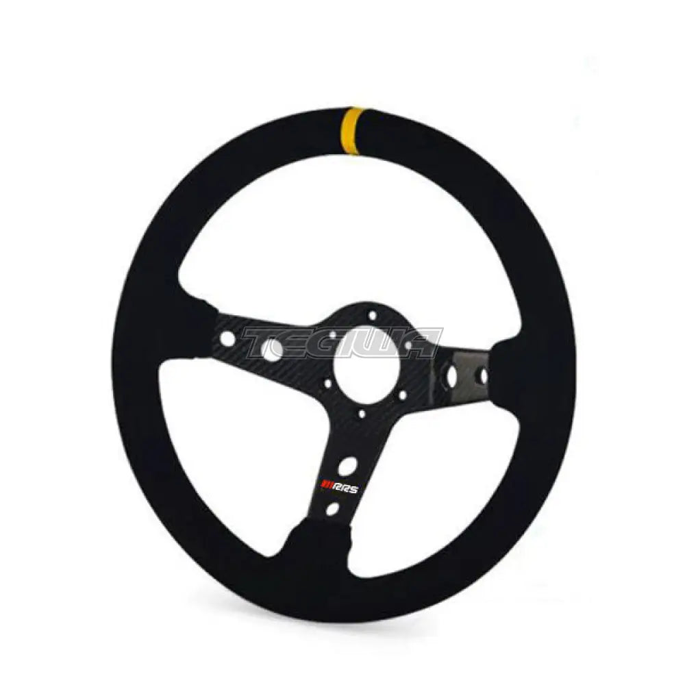 Rrs Carbone Steering Wheel Flat 350Mm Suede Wheels And Accessories