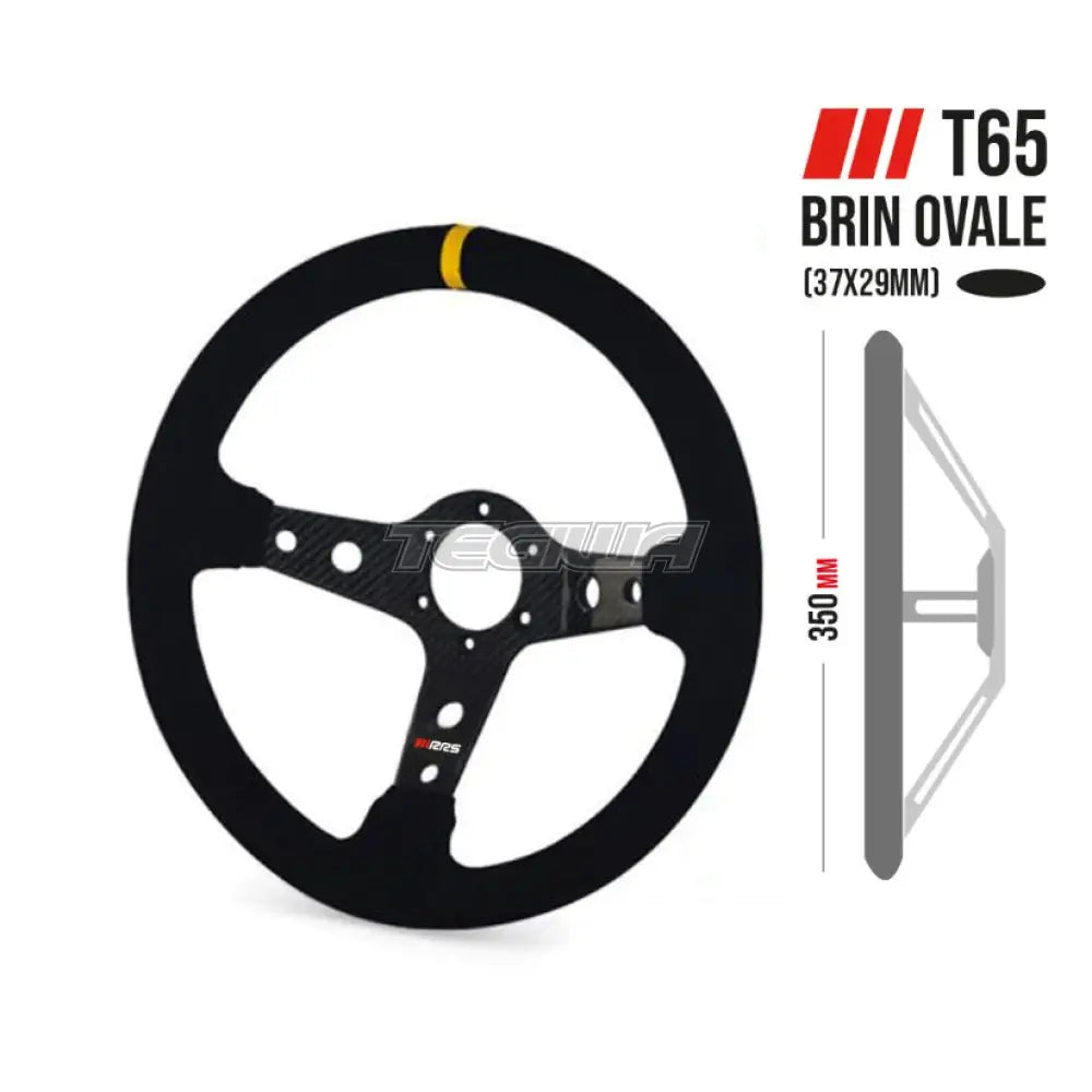 Rrs Carbone Steering Wheel T65 350Mm Suede Wheels And Accessories