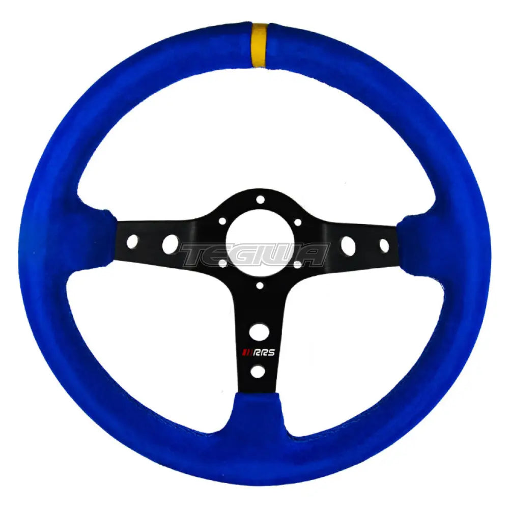 Rrs Corsa Steering Wheel T90 350Mm Blue Suede / 37X29Mm Wheels And Accessories