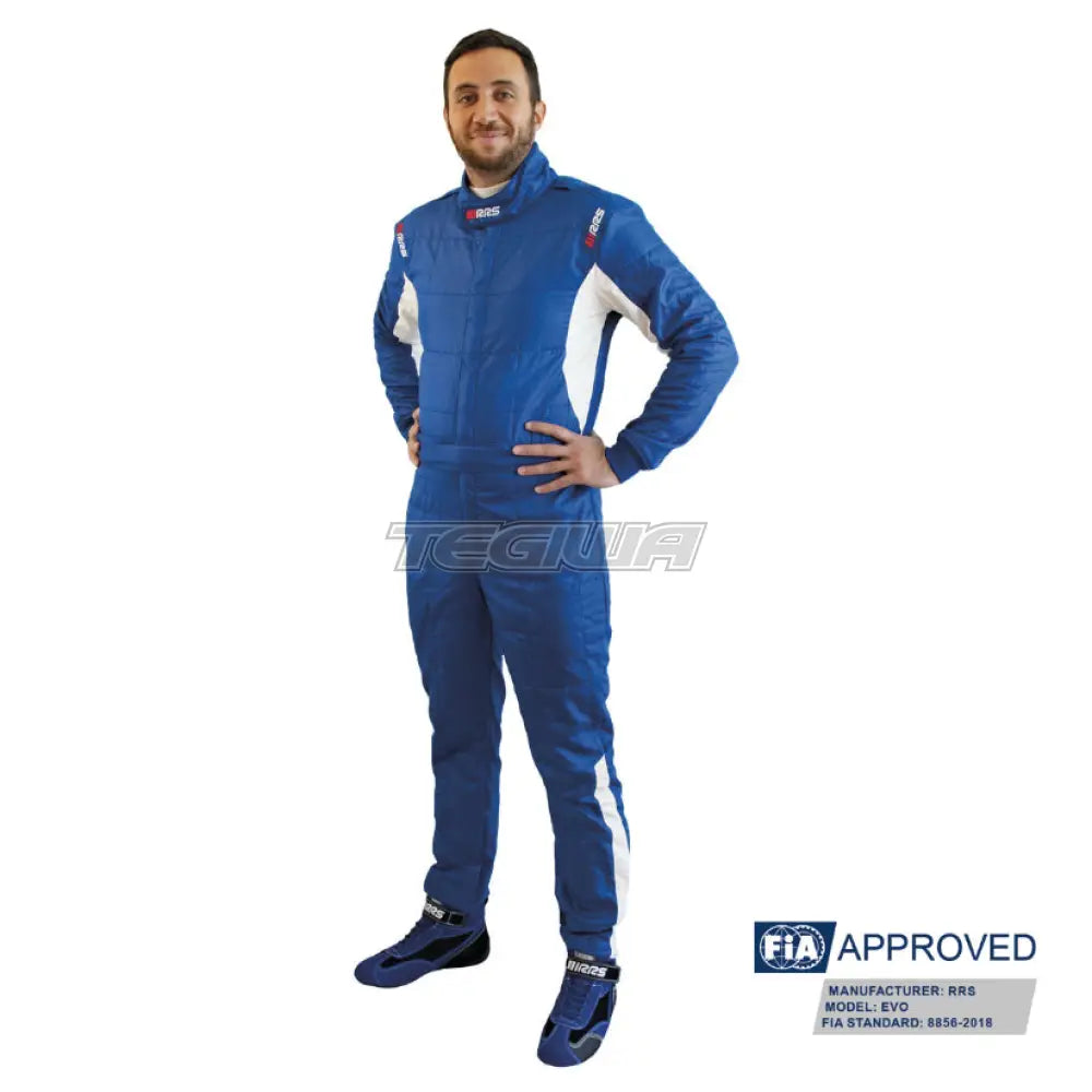 Rrs Diamond Star Race Suit Blue/White Logo - Fia 8856-2018 Suits