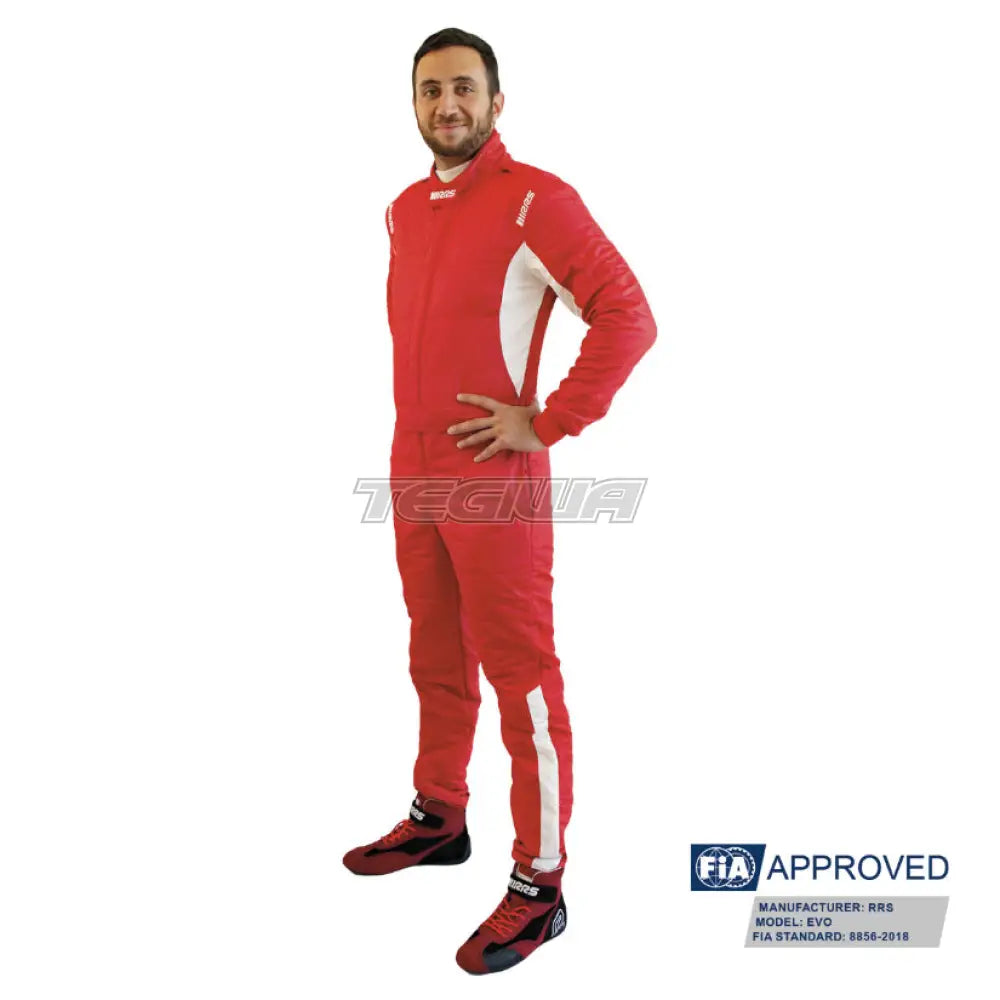 Rrs Diamond Star Race Suit Red/White Logo - Fia 8856-2018 Suits