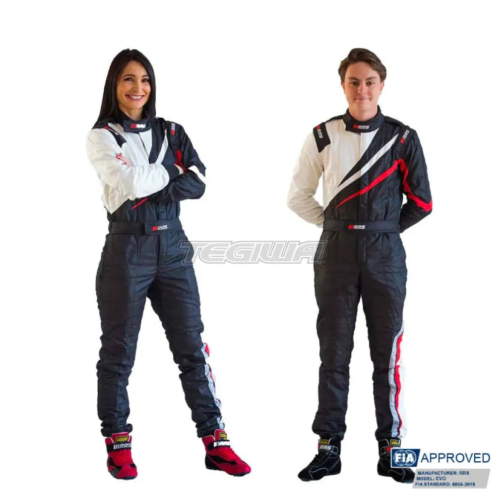 Rrs Dynamic Race Suit Black/Red - Fia 8856-2018 Suits