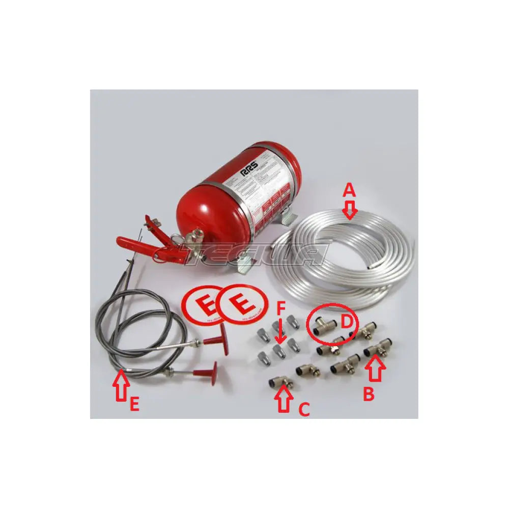 RRS ECOFIREX Fire Extinguisher Spares A - 4m x 8mm Aluminium Tube