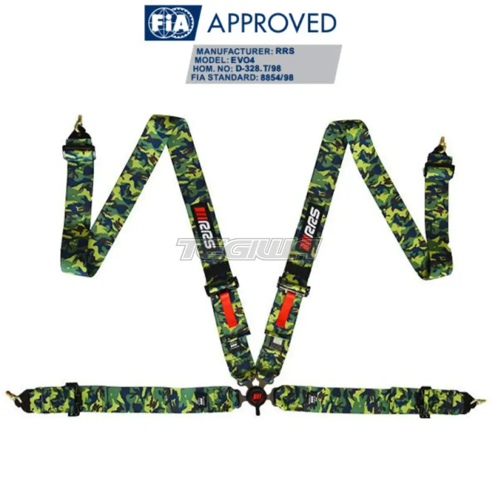 Rrs Fia 4-Point Harness Camouflage Harnesses