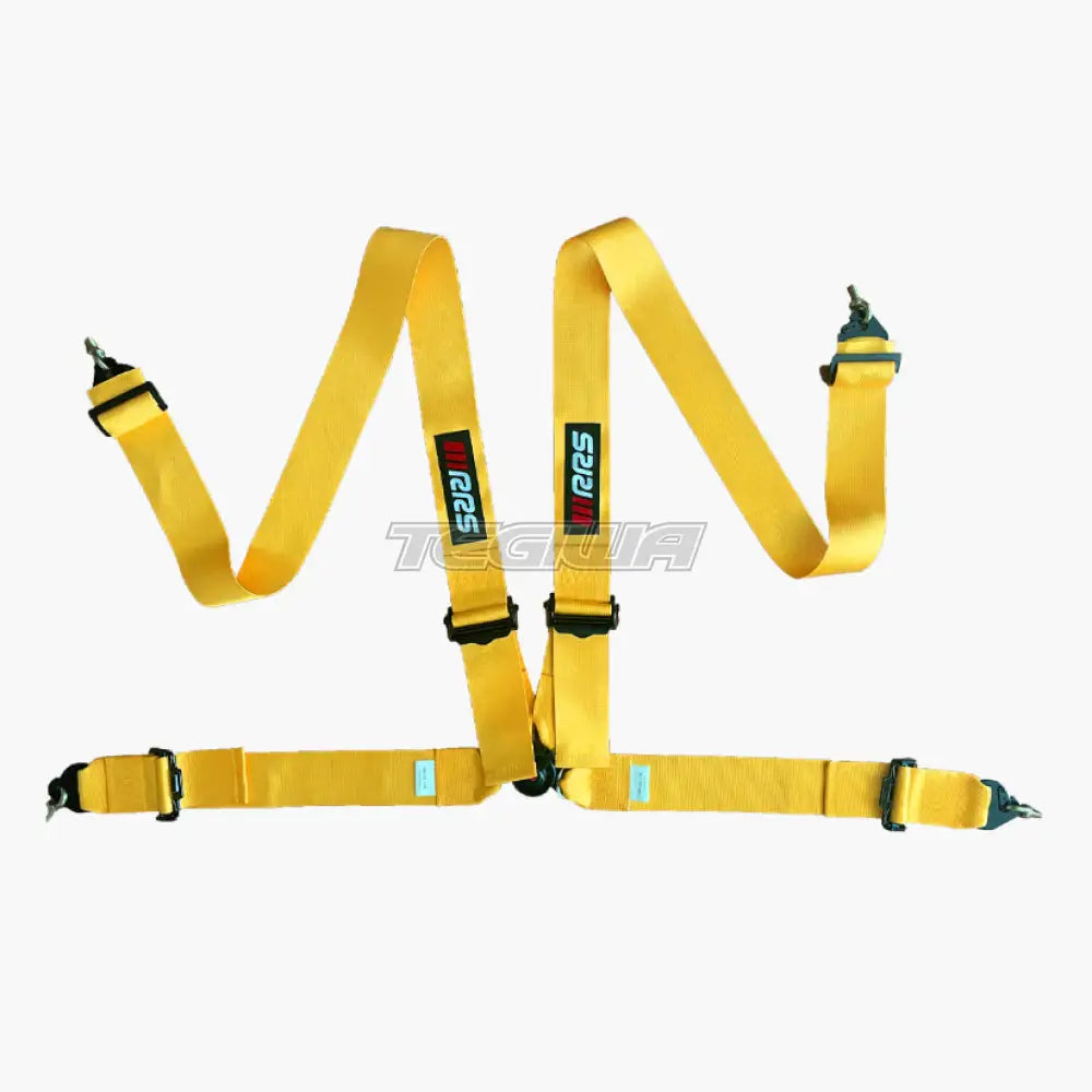 Rrs Fia 4-Point Harness Yellow Harnesses