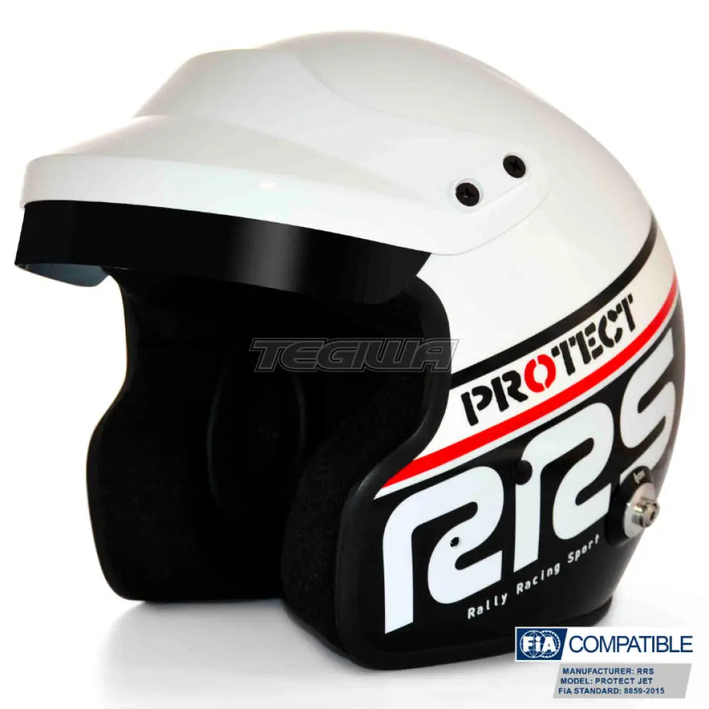 Rrs Fia 8859-2015/Snell Sa2020 Protect Jet Helmet Black Helmets