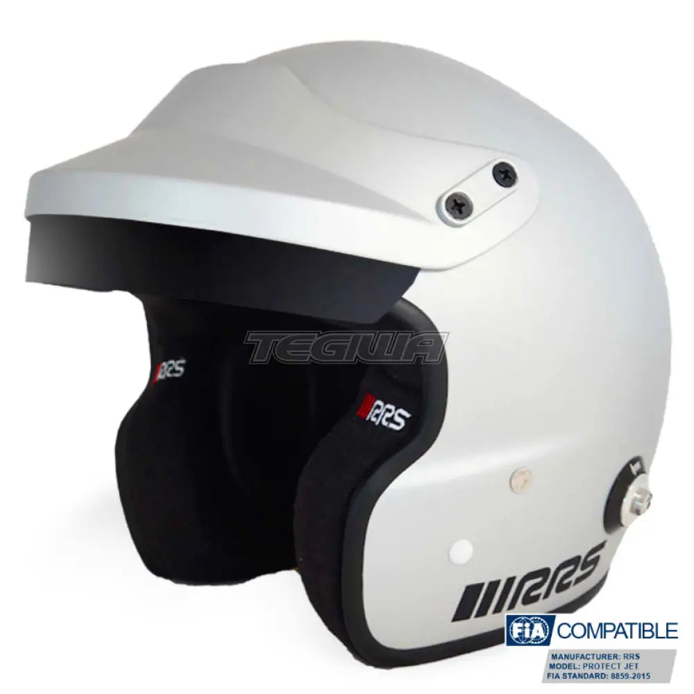 Rrs Fia 8859-2015/Snell Sa2020 Protect Jet Helmet Matte Grey Helmets