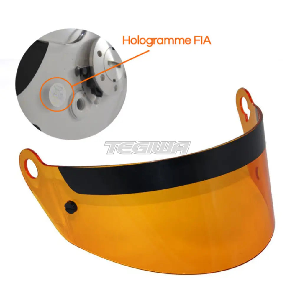 Rrs Fia Amber Visor For Full-Face Helmet 8859-2015 Helmets