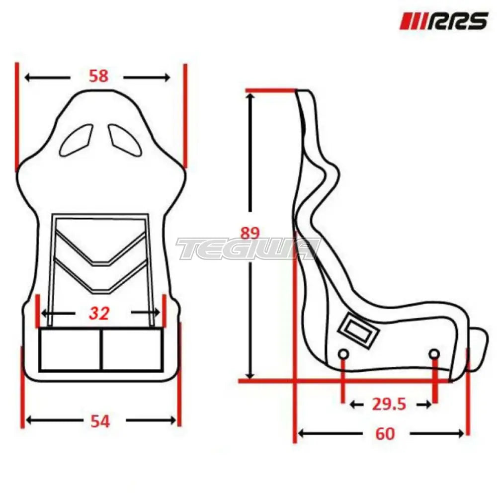 Rrs Fia Futura 3 Rst-700 Racing Seat - Black 8855-1999 Seats Rails & Mounts