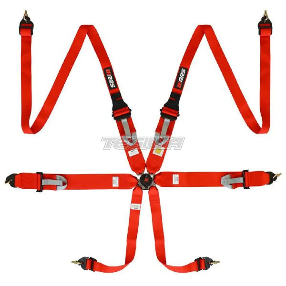 Rrs Fia R6 Hans Harness Red Harnesses